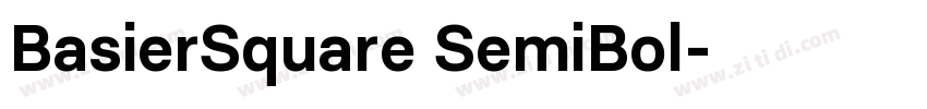 BasierSquare SemiBol字体转换
